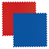 Kampfsport-Bodenmatte, rot/blau, 1 Stück 100x100 cm
