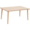 Tisch move upp rechteckig,  konisch verlaufende Holzbeine mit Gleitern, L 120 x B 80 cm