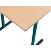 1er-Kufentisch „logo" ohne Drahtkorb, 70 x 55 cm; H wählbar: von 59 - 82 cm; Größe 3 - 7