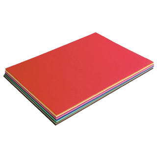 Tonzeichenpapier, 130 g/m²,  50 x 70 cm, 300 Bogen in versch. Farben