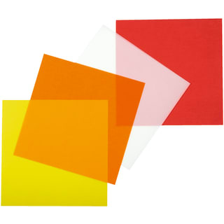 Transparentpapier-Faltblätter,100 g/m², 15 x 15 cm, 80 Stück in 4 Farben