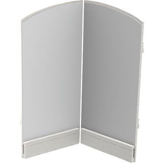 Eckspiegel Berg, L 65 x B 65 x H 106 cm