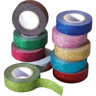 Glitzer-Klebeband, 10 Rollen