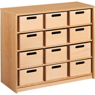 Schrank Forminant mit 12 Materialkästen, B 100 x H 83,6 x T 39,4 cm