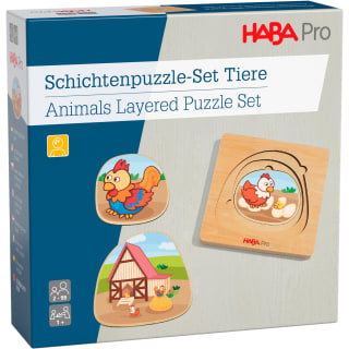 HABA Pro Schichtenpuzzle-Set Tiere