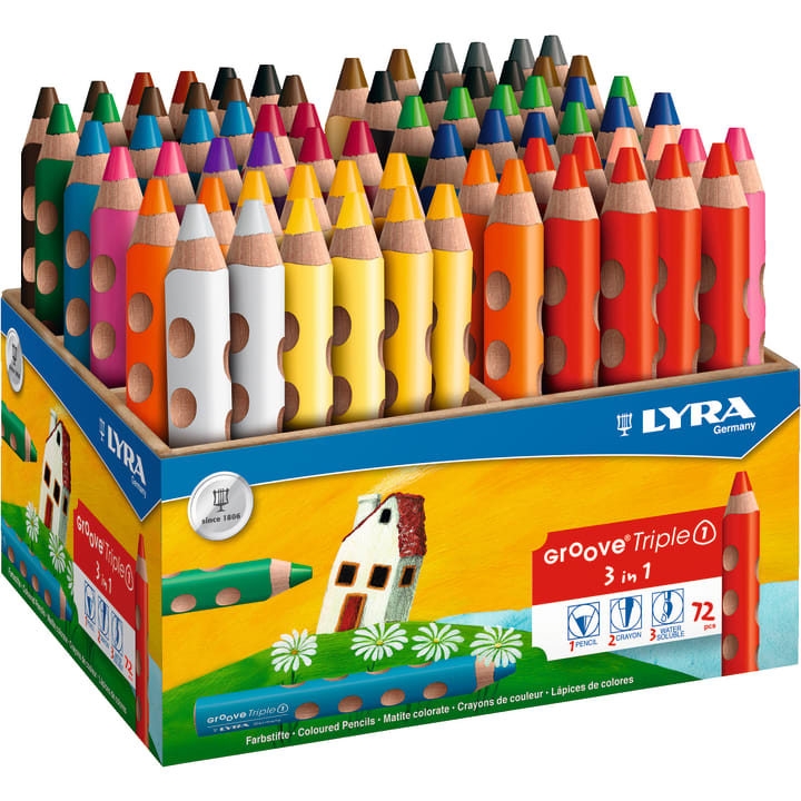 LYRA Groove Triple, 72 Stifte in 18 Farben