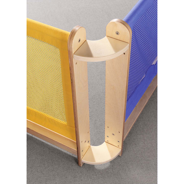 Verbindungsscheiben 90°-Winkel für Trennwand niedrig und Kindergarten, 2 Stück