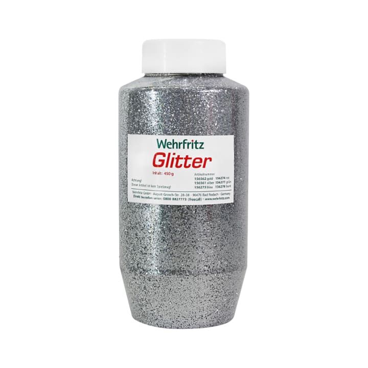 Glitter Silber, 450 g