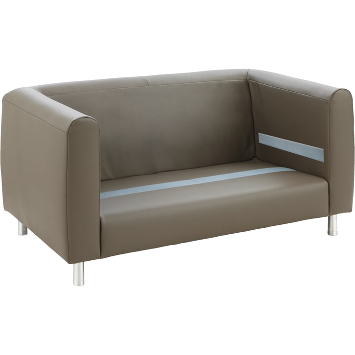 Sofa 2-Sitzer, Kunstleder, div. Farben, B 150 x H 90 x T 82 cm