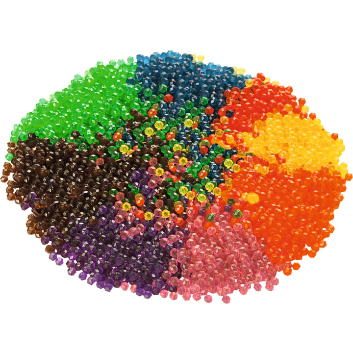 Aquabeads Glitzer, 2400 Glitzerperlen in 8 Farben