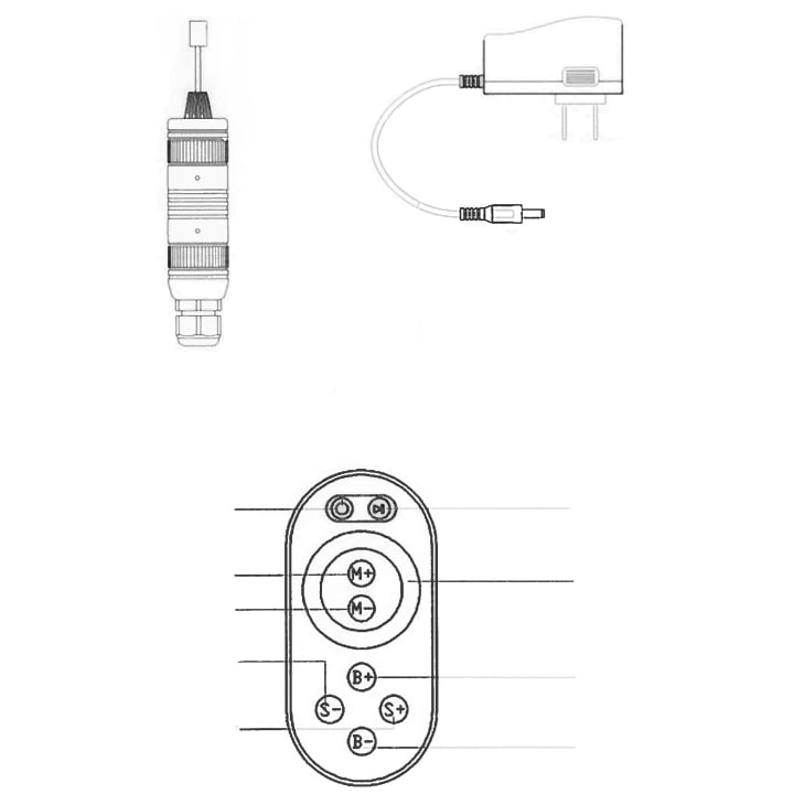 LED-Mini-Faseroptik-Komplettpaket