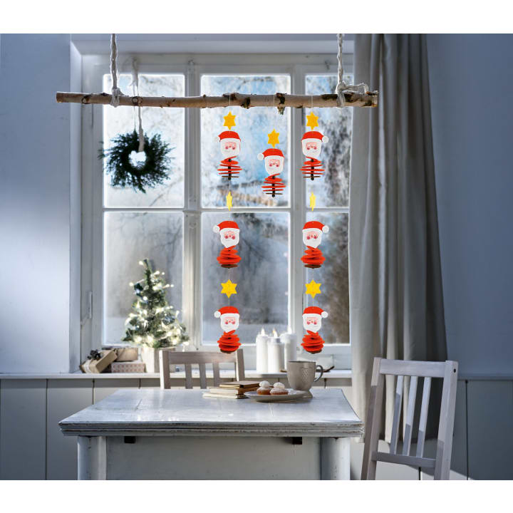 Sachenmacher Filzfädelei Weihnachtsmann, 8 Stück
