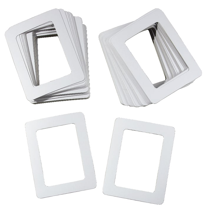 Fotogirlande DIY Set - 50 Bilderrahmen 10x15cm Mit Holzklammern & Hanfseil