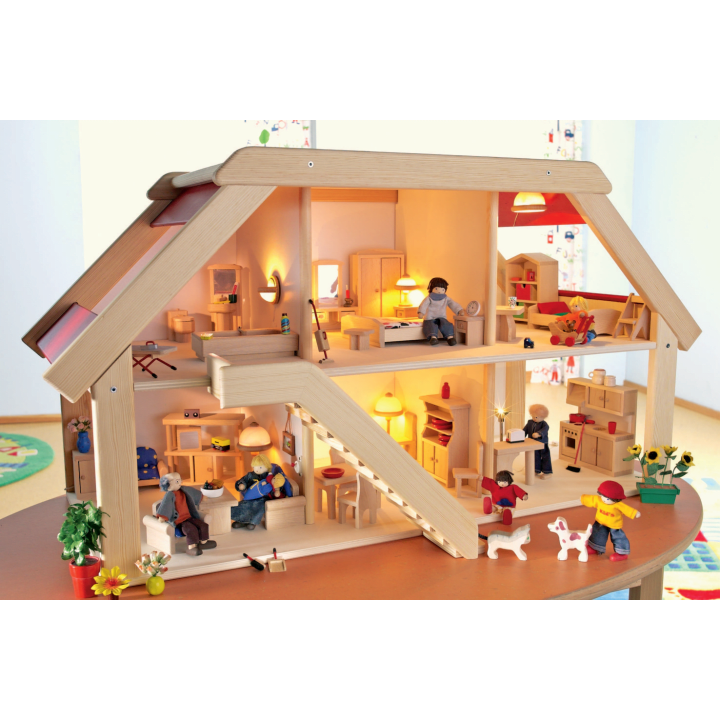 Puppenhaus aus Holz, ca. 104x44x54cm online kaufen » HABA Pro