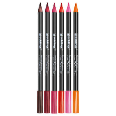 edding® 4200 Porzellan Pinselstifte, 6 Farben