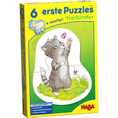 6 erste Puzzles - Tierkinder HABA 303309