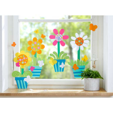 Sachenmacher Fensterbilder Topfblumen
