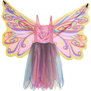 Kinder-Kostüm Schmetterlingskleid, Größe 104-140