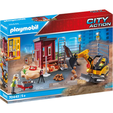 PLAYMOBIL® City Action 70443 Minibagger mit Bauteil