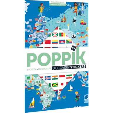 Poppik Sticker-Poster Discovery Flaggen