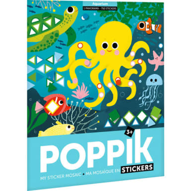 Poppik Sticker-Poster Panorama Aquarium, 750 Sticker