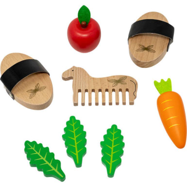 Astrup<sup>®</sup> Spielzeug Pferdepflege-Set aus Holz, 8-teilig