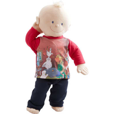 Puppen-Kleiderset Weihnachtsmotiv, 43 cm, 2-teilig
