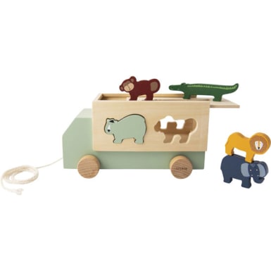 Trixie Holz-Lastwagen mit 5 Tieren
