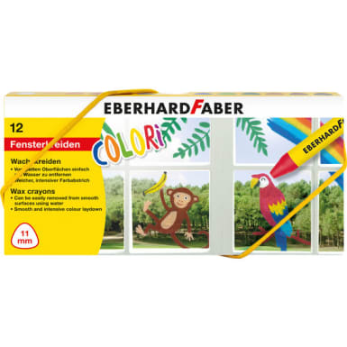 Eberhard Faber Fensterkreiden Colori, 12 Farben