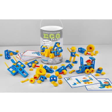 plasticant mobilo® nachhaltiges Kinder Konstruktions-Spielset, 92-teilig