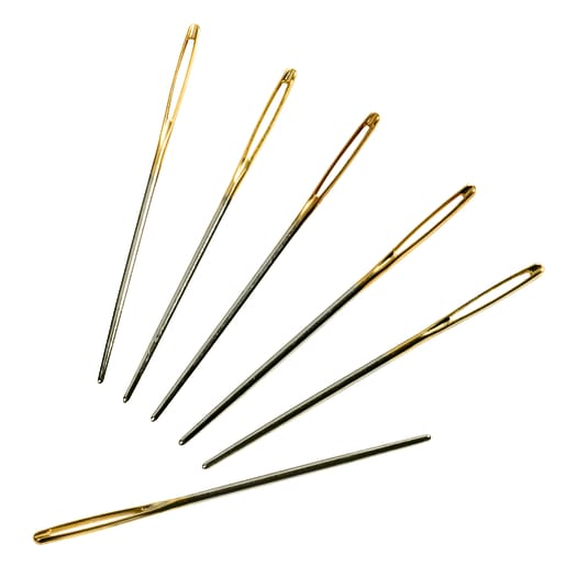 Sticknadeln ohne Spitze, 6 Stück