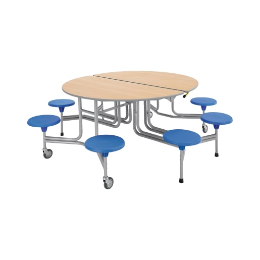 Sico 8er-Tisch-Sitz-Kombination, oval, Tisch H69 cm