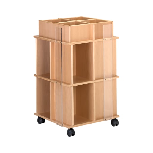 WEHRFRITZ Bücherturm mit Rollen, 60x101x60cm