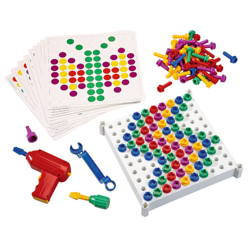 Learning Resources Schraub-Aktivitätsbrett, 147-teilig