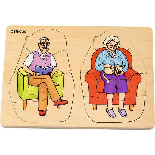 Beleduc Puzzle-Set Generationen, 40 Teile | ab 4+ Jahre | Puzzles | Für Krippe & Kindergarten, Schule & Hort, Therapie & Pflege