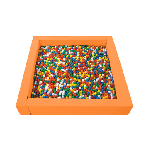 WEHRFRITZ Bällebad Schaumstoff, L 200 x B 200 x H 40 cm | ab 3+ Jahre | Ballbäder, Kuschelecken und Zubehör | Für Bewegungskoordination, Kraft (