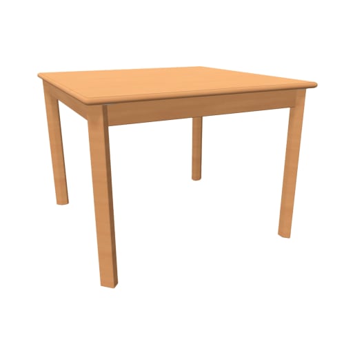 WEHRFRITZ Kita-Tisch Forma, Quadrat, 80x80, Gleiter