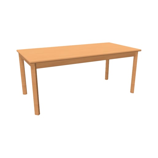 WEHRFRITZ Kita-Tisch Forma, Rechteck, 140x70, Gleiter