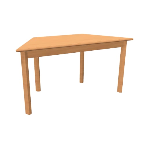 WEHRFRITZ Kita-Tisch Forma, Trapez, 120x60, Gleiter