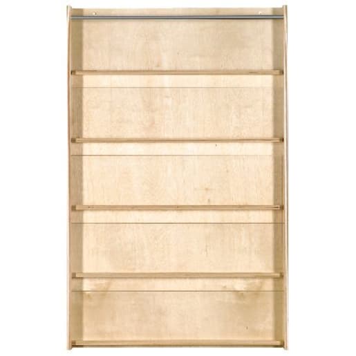 WEHRFRITZ Wandbücherregal B96xH144,3xT10,9 cm, für Kindergarten, 5 Fächer