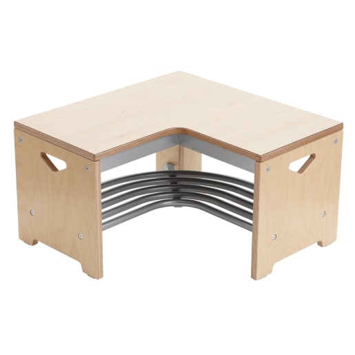 WEHRFRITZ Garderobenbank B62xH43xT33 cm, YUNA, Innenecke, mit Schuhablage | ab 6+ Jahre | Garderobenbank | Für Schule & Hort