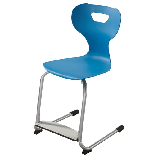 WEHRFRITZ Freischwinger solit:sit mit Fußstütze, Kunststoff-Schale, div. Farben, Gr. 2 - 4, Sitzh. 31 - 38 cm | ab 3+ Jahre | Mehrzweckstühle | Für 