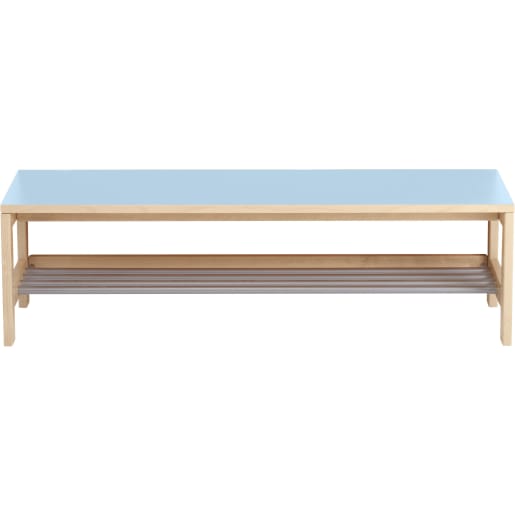 WEHRFRITZ Garderobenbank YUNA mit Schuhablage, fest montierbar, div. Farben, B 120 x H 26 x T 33 cm | ab 0+ | Garderobenbank | Für Krippe & 