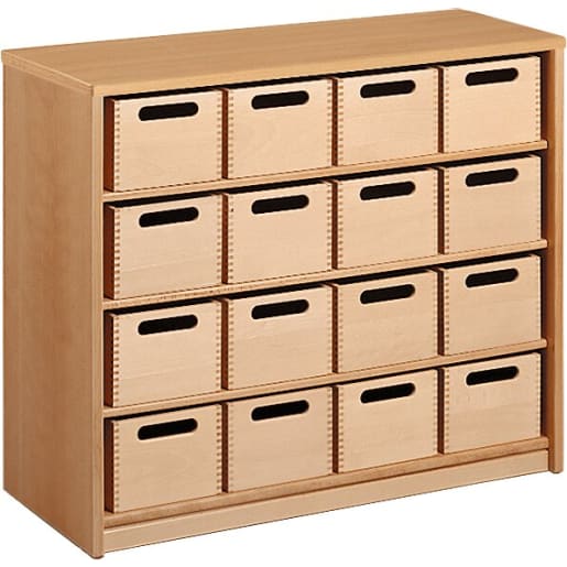 WEHRFRITZ Schrank mit 16 Materialkästen