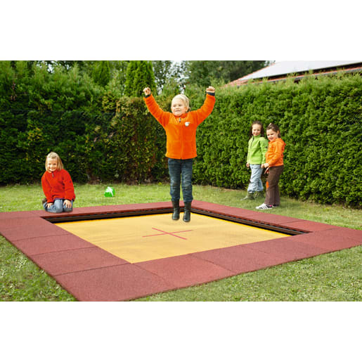 WEHRFRITZ Kinder-Bodentrampolin XL | ab 3+ Jahre | Trampoline und Zubehör (fest installiert) | Für Krippe & Kindergarten, Schule & Hort