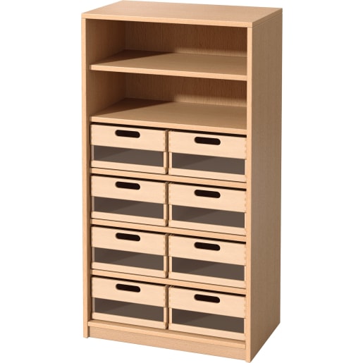 WEHRFRITZ Schrank mit 8 Acrylkästen