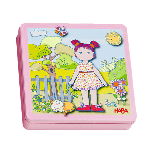 HABA Magnetspiel-Box Anziehpuppe Lilli, Kids 3-6Jahre