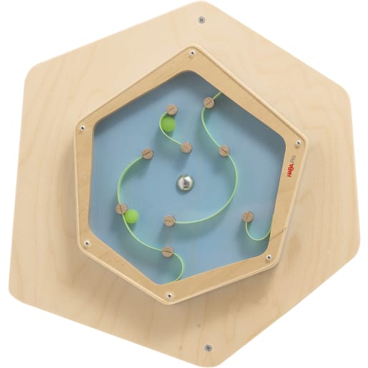 WEHRFRITZ Wandplatte Kugellabyrinth, klein | ab 18+ Monate | Funktionswände und -elemente für Spiel und Sinneserfahrung | Für Krippe & Kindergarten
