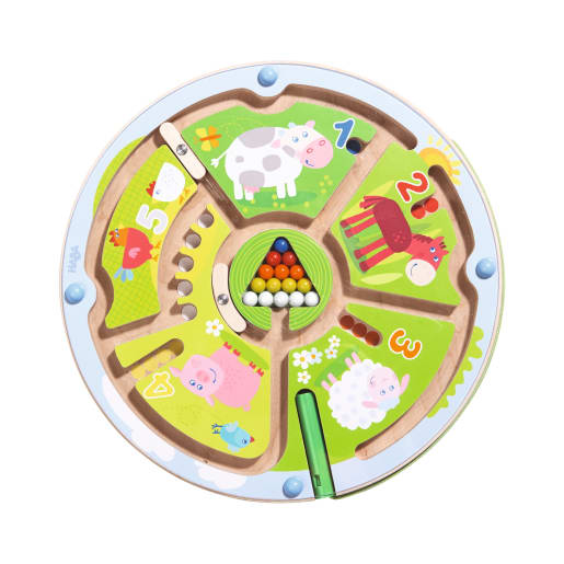 HABA Magnetspiel Zahlenlabyrinth | ab 2+ Jahre | Motorikspielzeug