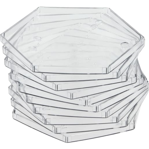Legerahmen, transparent, 10 Stück